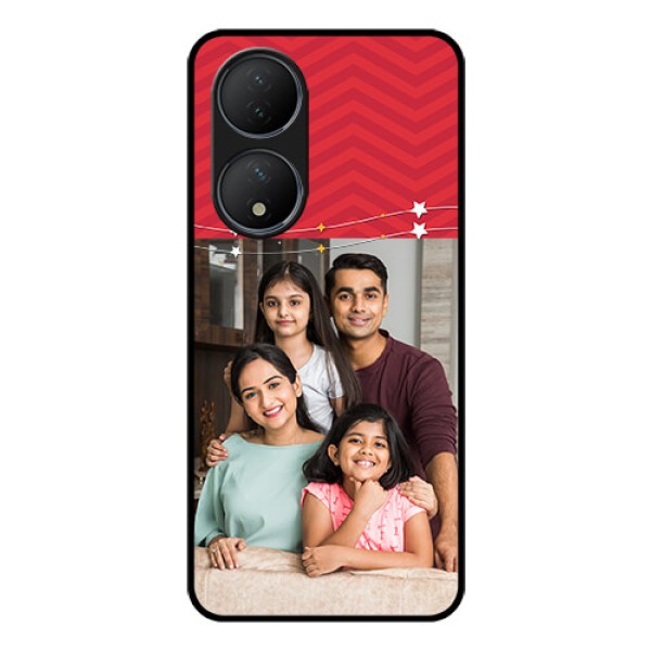 Vivo T2 5G Personalized Glass Phone Case - Happy Family Design Vivo T2 5G Personalized Glass Phone Case - Happy Family Design