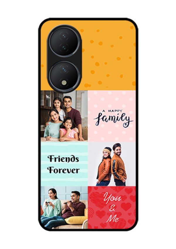 Vivo T2 5G Personalized Glass Phone Case - Images with Quotes Design