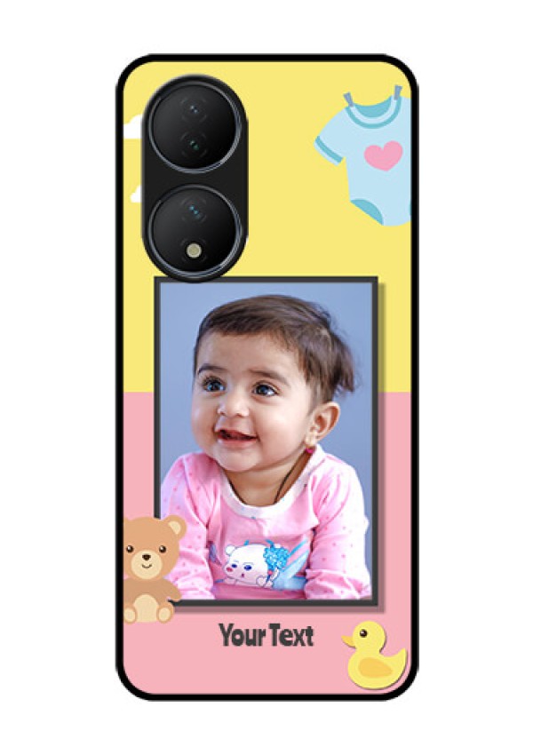 Vivo T2 5G Photo Printing on Glass Case - Kids 2 Color Design