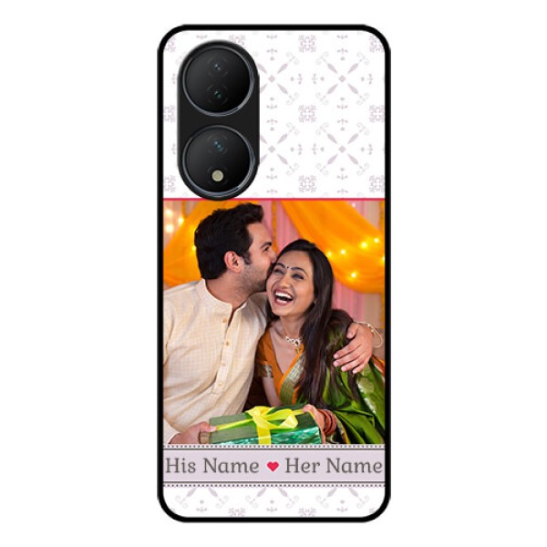 Vivo T2 5G Custom Glass Mobile Case - with Photo and Ethnic Design Vivo T2 5G Custom Glass Mobile Case - with Photo and Ethnic Design
