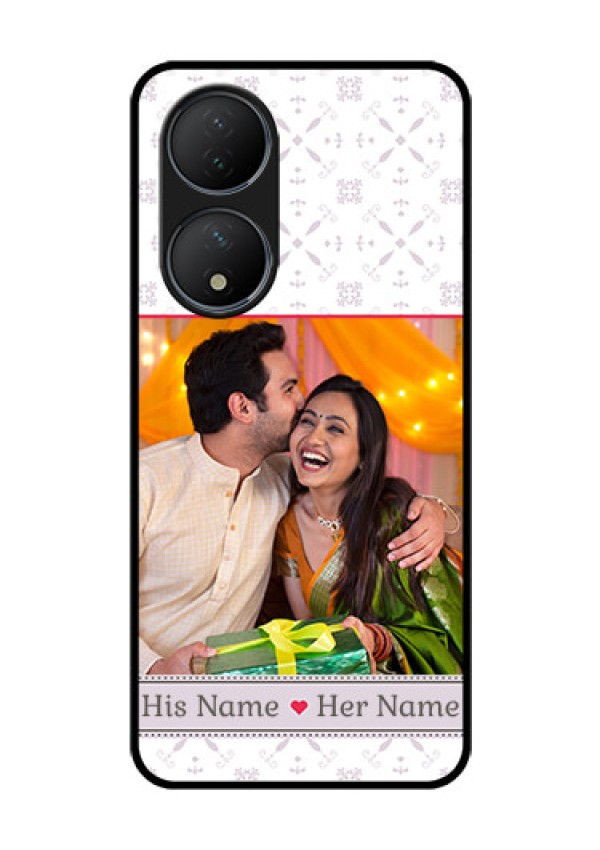 Vivo T2 5G Custom Glass Mobile Case - with Photo and Ethnic Design