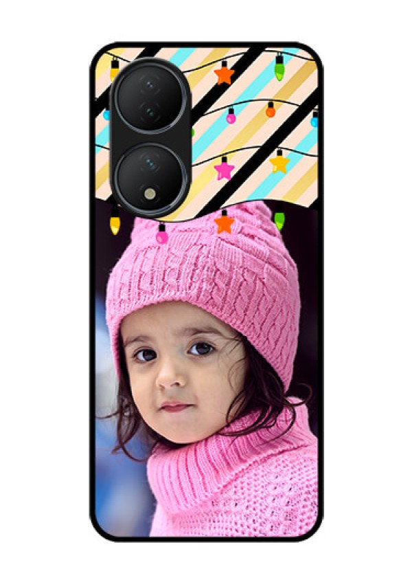 Vivo T2 5G Custom Glass Mobile Case - Lights Hanging Design