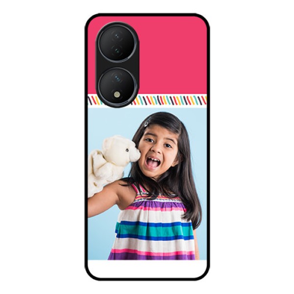 Vivo T2 5G Personalized Glass Phone Case - Line art design