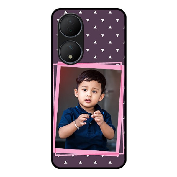 Vivo T2 5G Custom Glass Mobile Case - Triangle Pattern Dotted Design Vivo T2 5G Custom Glass Mobile Case - Triangle Pattern Dotted Design
