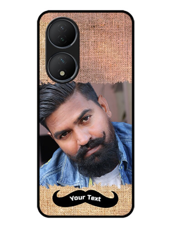 Custom Vivo T2 5G Personalized Glass Phone Case - with Texture Design