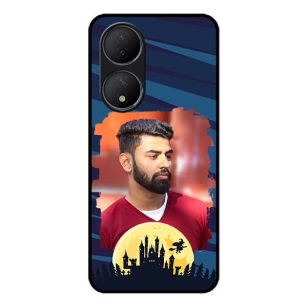 Vivo T2 5G Photo Printing on Glass Case - Halloween Witch Design
