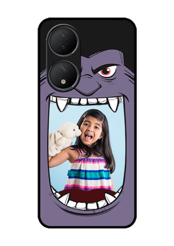 Vivo T2 5G Custom Glass Phone Case - Angry Monster Design