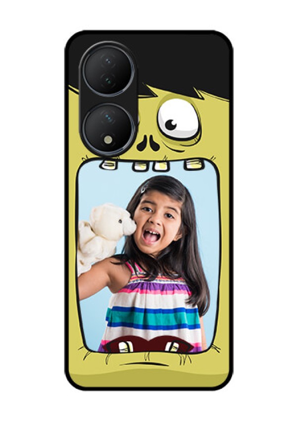 Vivo T2 5G Personalized Glass Phone Case - Cartoon monster back case Design