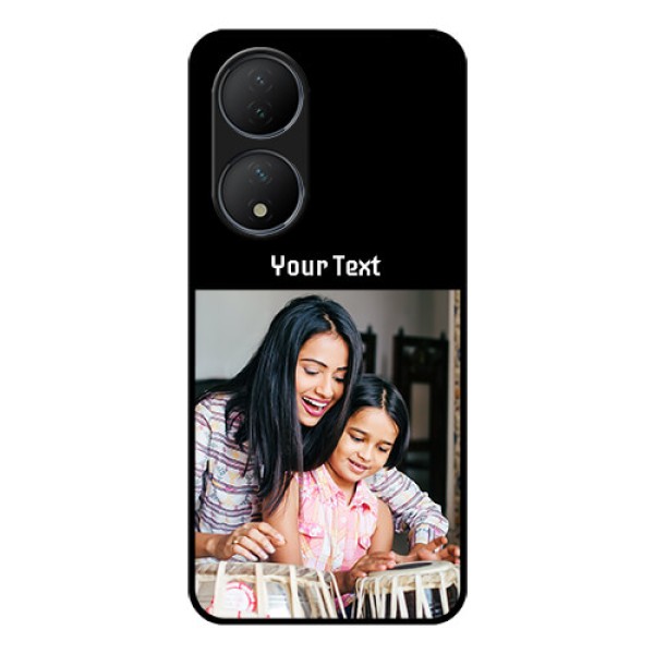 Vivo T2 5G Photo with Name on Glass Phone Case