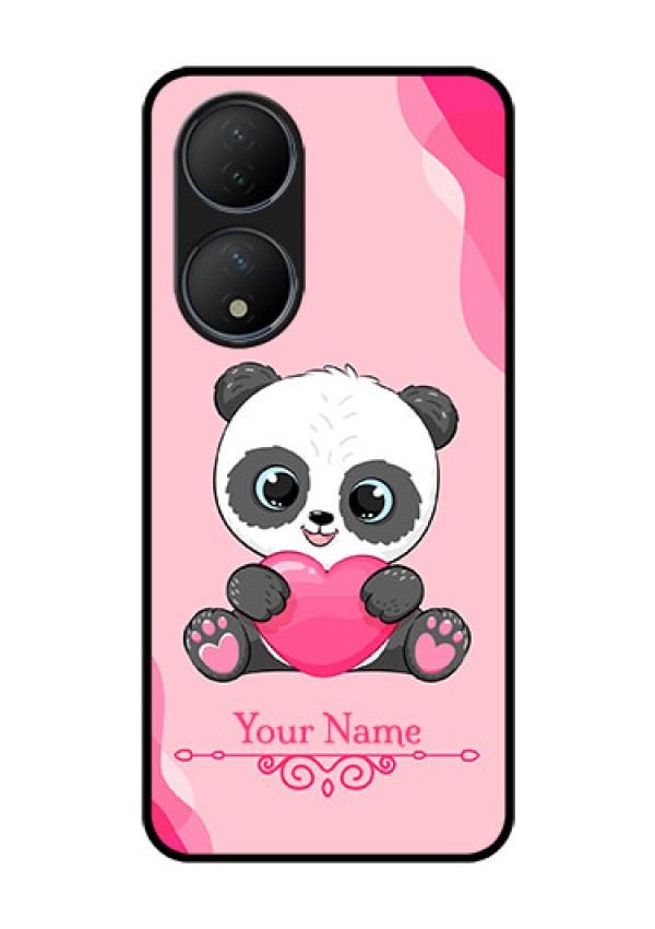 Vivo T2 5G Custom Glass Mobile Case - Cute Panda Design