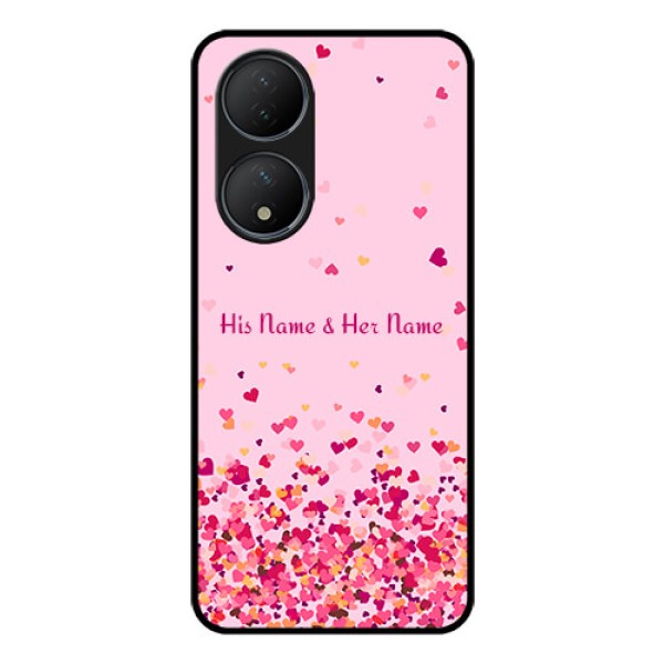 Vivo T2 5G Photo Printing on Glass Case - Floating Hearts Design Vivo T2 5G Photo Printing on Glass Case - Floating Hearts Design
