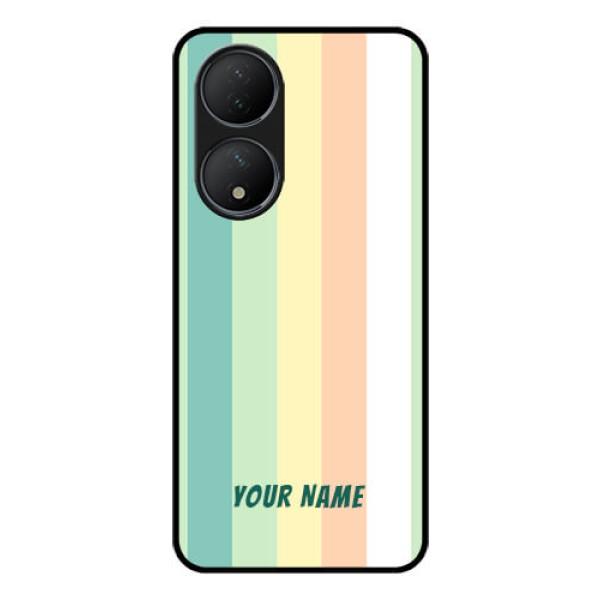 Vivo T2 5G Photo Printing on Glass Case - Multi-colour Stripes Design Vivo T2 5G Photo Printing on Glass Case - Multi-colour Stripes Design