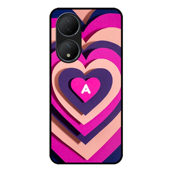 Vivo T2 5G Custom Glass Mobile Case - Cute Heart Pattern Design Vivo T2 5G Custom Glass Mobile Case - Cute Heart Pattern Design