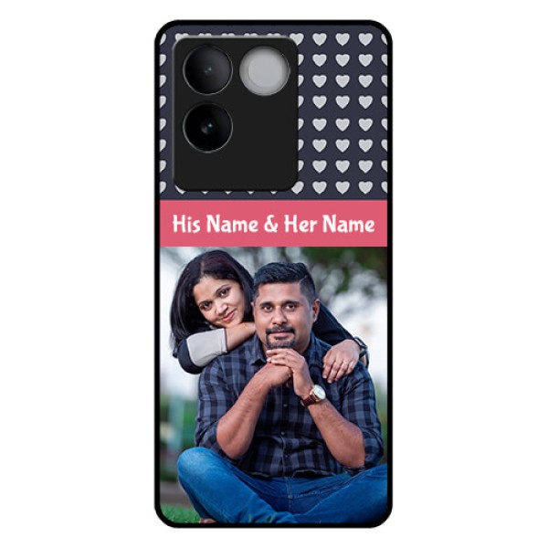 Vivo T2 Pro 5G Custom Glass Phone Case - Love Symbols Design