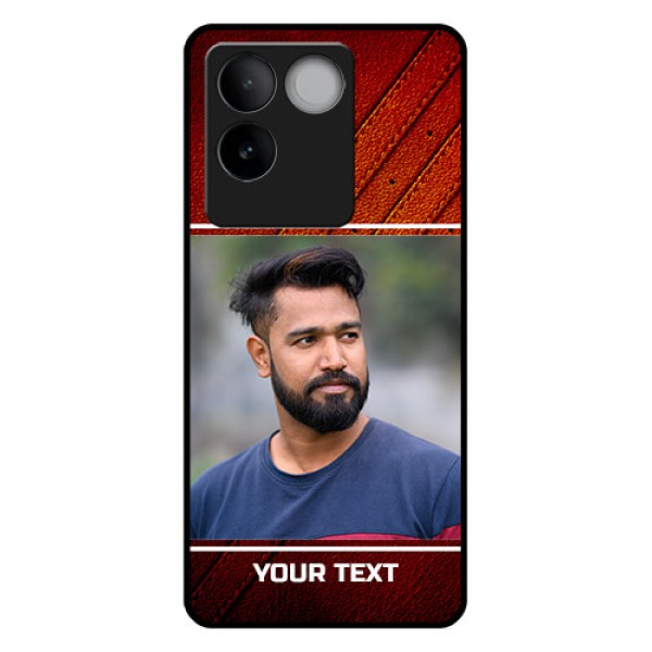 Vivo T2 Pro 5G Custom Glass Phone Case - Leather Phone Case Design
