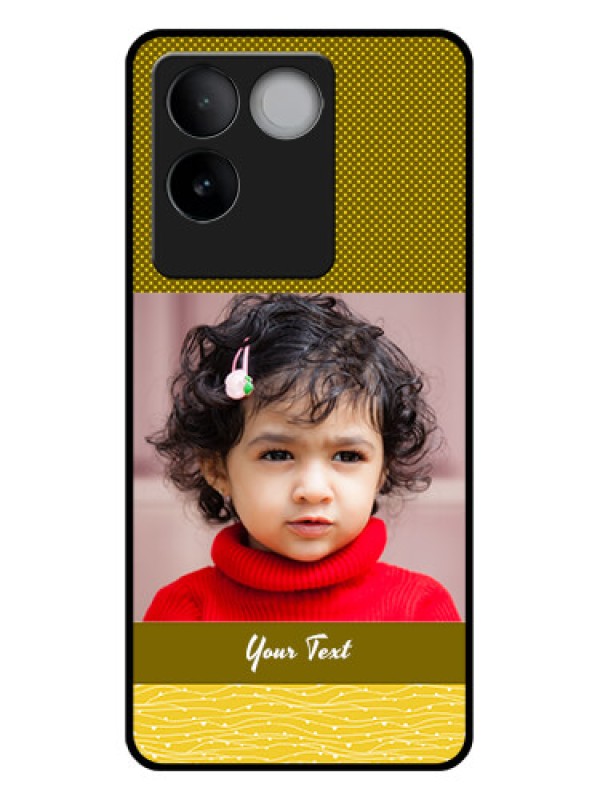 Custom Vivo T2 Pro 5G Custom Glass Phone Case - Simple Green Color Design
