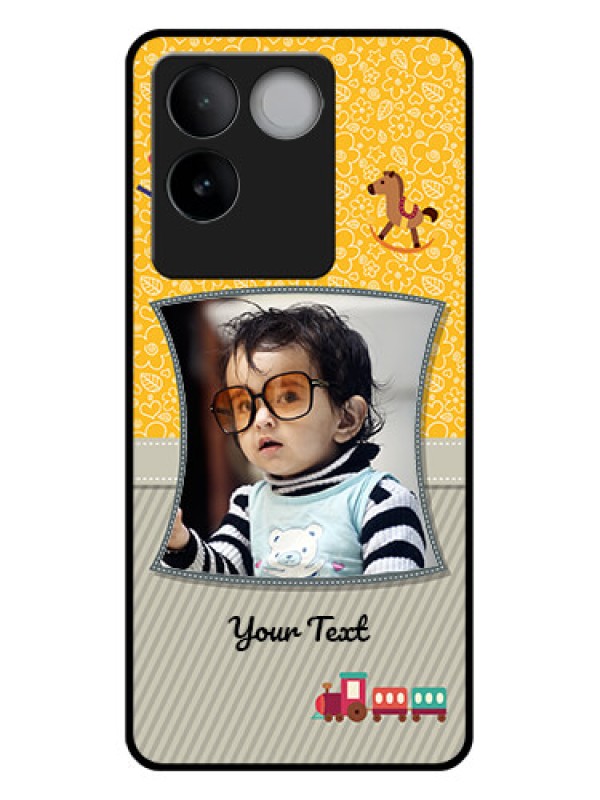 Custom Vivo T2 Pro 5G Custom Glass Phone Case - Baby Picture Upload Design