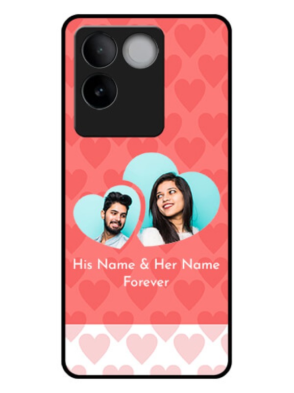 Custom Vivo T2 Pro 5G Custom Glass Phone Case - Couple Pic Upload Design
