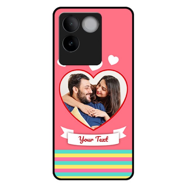Vivo T2 Pro 5G Custom Glass Phone Case - Love Shapes Doodle Design Vivo T2 Pro 5G Custom Glass Phone Case - Love Shapes Doodle Design