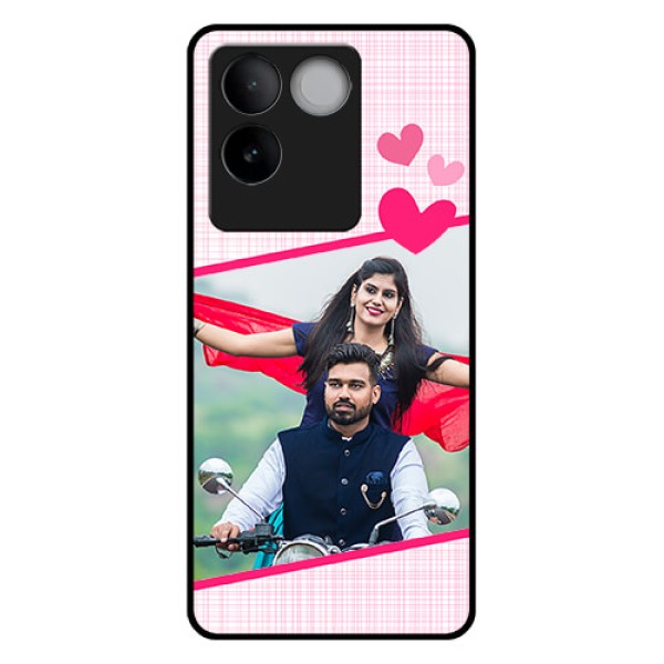 Vivo T2 Pro 5G Custom Glass Phone Case - Love Shape Heart Design Vivo T2 Pro 5G Custom Glass Phone Case - Love Shape Heart Design