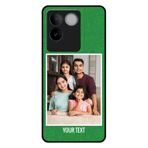 Vivo T2 Pro 5G Custom Glass Phone Case - Picture Upload Design