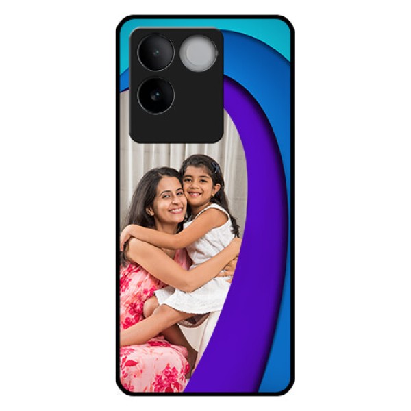 Vivo T2 Pro 5G Custom Glass Phone Case - Simple Pattern Design Vivo T2 Pro 5G Custom Glass Phone Case - Simple Pattern Design