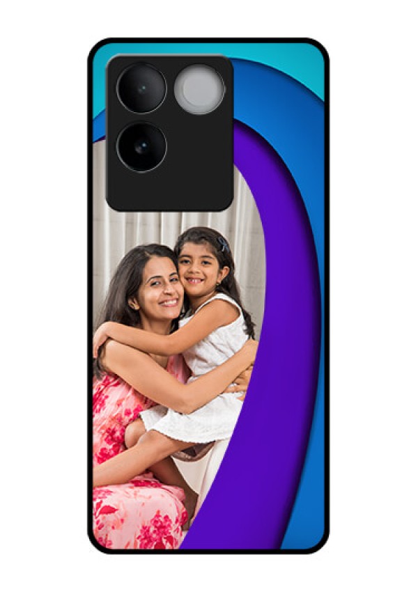 Vivo T2 Pro 5G Custom Glass Phone Case - Simple Pattern Design