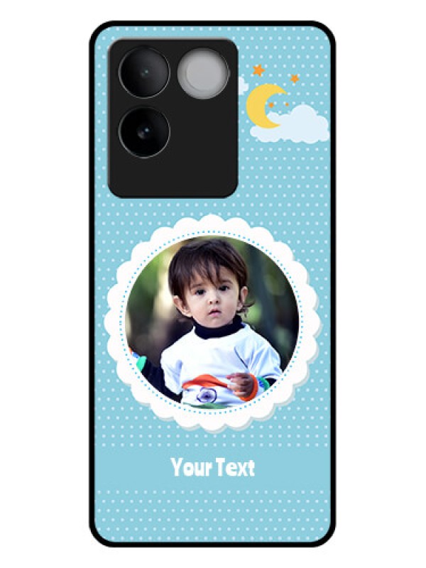 Custom Vivo T2 Pro 5G Custom Glass Phone Case - Violet Pattern Design