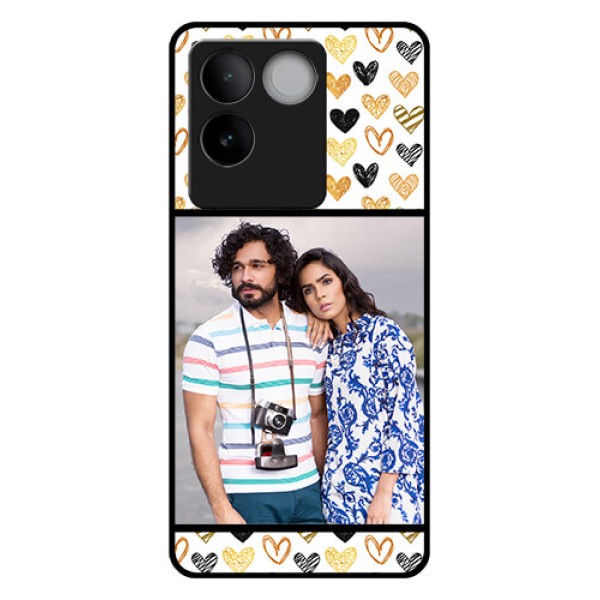 Vivo T2 Pro 5G Custom Glass Phone Case - Love Symbol Design