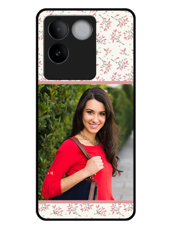 Custom Vivo T2 Pro 5G Custom Glass Phone Case - Stunning Floral Design