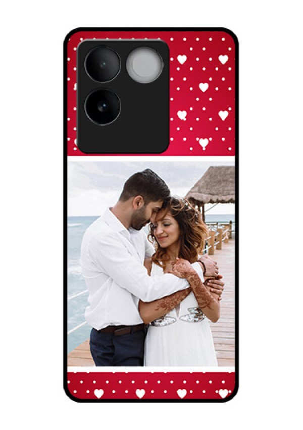Vivo T2 Pro 5G Custom Glass Phone Case - Hearts Mobile Case Design