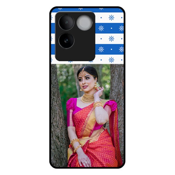 Vivo T2 Pro 5G Custom Glass Phone Case - Snow Pattern Design