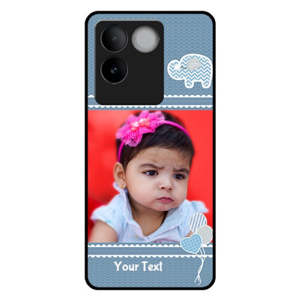 Vivo T2 Pro 5G Custom Glass Phone Case - With Kids Pattern Design