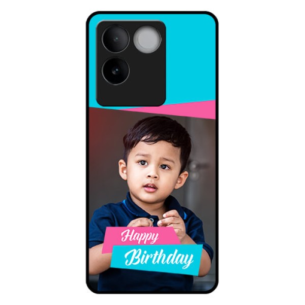 Vivo T2 Pro 5G Custom Glass Phone Case - Image Holder With 2 Color Design Vivo T2 Pro 5G Custom Glass Phone Case - Image Holder With 2 Color Design