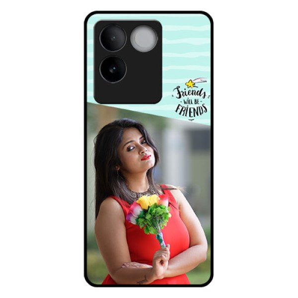 Vivo T2 Pro 5G Custom Glass Phone Case - Friends Picture Icon Design Vivo T2 Pro 5G Custom Glass Phone Case - Friends Picture Icon Design