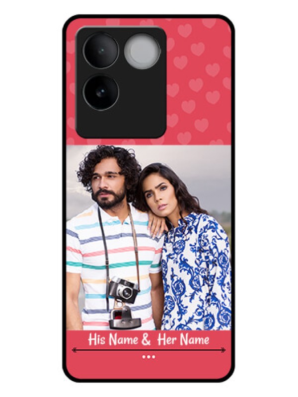 Custom Vivo T2 Pro 5G Custom Glass Phone Case - Simple Love Design