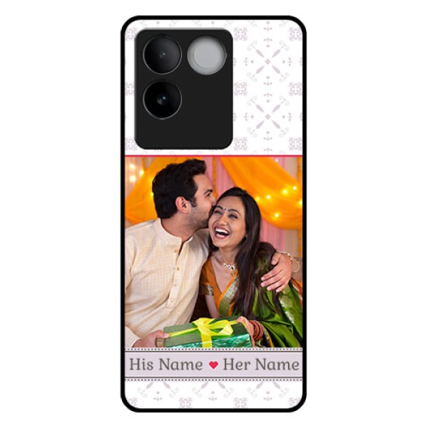 Vivo T2 Pro 5G Custom Glass Phone Case - With Photo And Ethnic Design Vivo T2 Pro 5G Custom Glass Phone Case - With Photo And Ethnic Design
