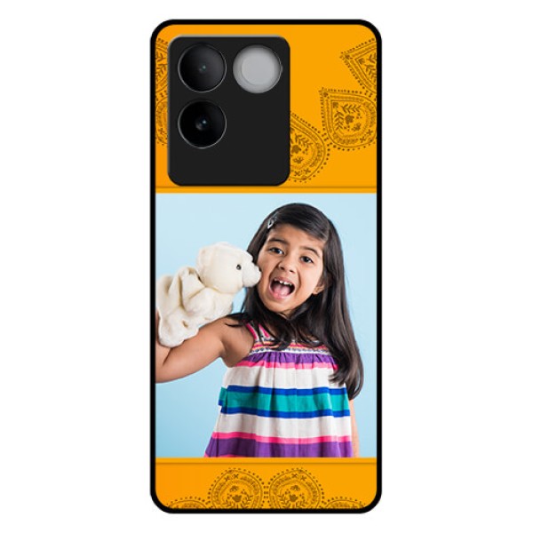 Vivo T2 Pro 5G Custom Glass Phone Case - Photo Wedding Design Vivo T2 Pro 5G Custom Glass Phone Case - Photo Wedding Design