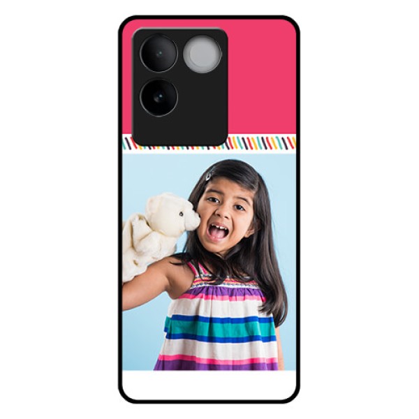 Vivo T2 Pro 5G Custom Glass Phone Case - Line Art Design