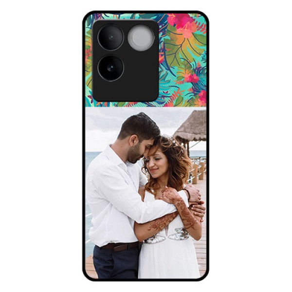 Vivo T2 Pro 5G Custom Glass Phone Case - Watercolor Floral Design