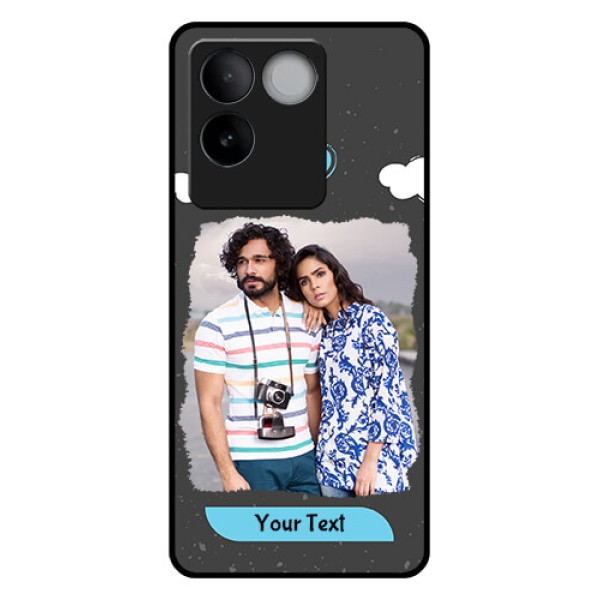 Vivo T2 Pro 5G Custom Glass Phone Case - Splashes With Love Doodles Design Vivo T2 Pro 5G Custom Glass Phone Case - Splashes With Love Doodles Design