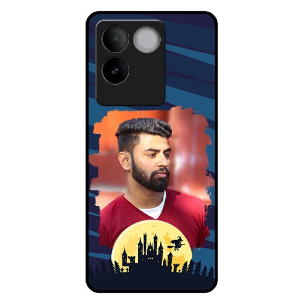 Vivo T2 Pro 5G Custom Glass Phone Case - Halloween Witch Design