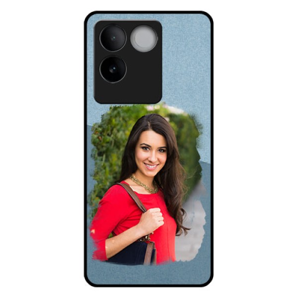 Vivo T2 Pro 5G Custom Glass Phone Case - Grunge Line Art Design Vivo T2 Pro 5G Custom Glass Phone Case - Grunge Line Art Design
