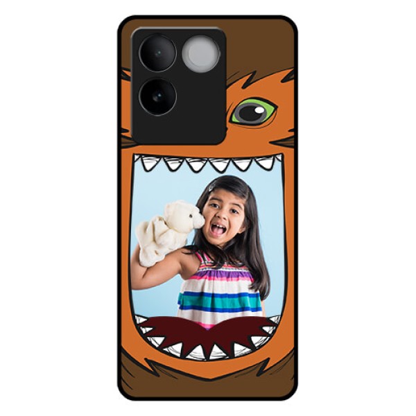 Vivo T2 Pro 5G Custom Glass Phone Case - Owl Monster Back Case Design Vivo T2 Pro 5G Custom Glass Phone Case - Owl Monster Back Case Design