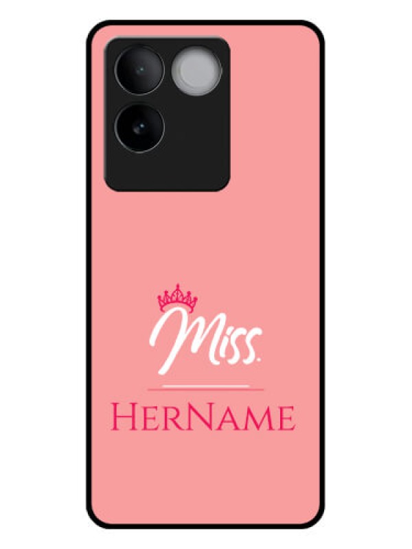 Custom Vivo T2 Pro 5G Custom Glass Phone Case - Mrs With Name Design