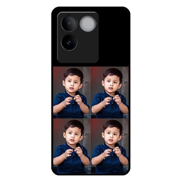 Vivo T2 Pro 5G Custom Glass Phone Case - 4 Image Holder Design