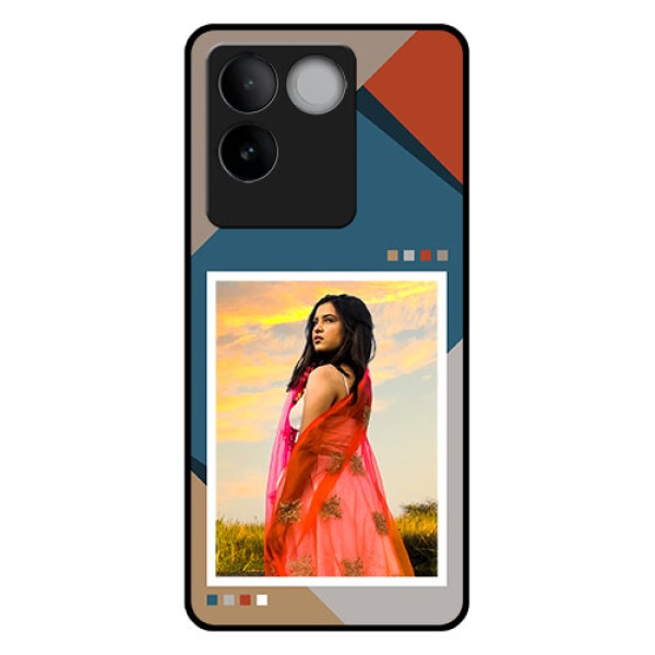 Vivo T2 Pro 5G Custom Glass Phone Case - Retro Color Pallet Design