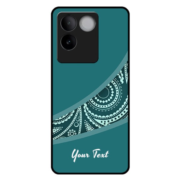 Vivo T2 Pro 5G Custom Glass Phone Case - Semi Visible Floral Design