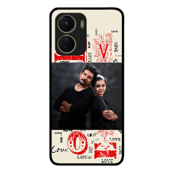 Vivo T2x 5G Photo Printing on Glass Case - Trendy Love Design Case Vivo T2x 5G Photo Printing on Glass Case - Trendy Love Design Case