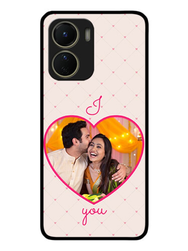 Custom Vivo T2x 5G Custom Glass Mobile Case - Heart Shape Design